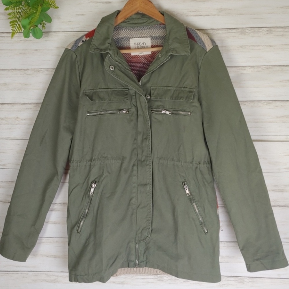 Thread & Supply Utility Jacket in Olive